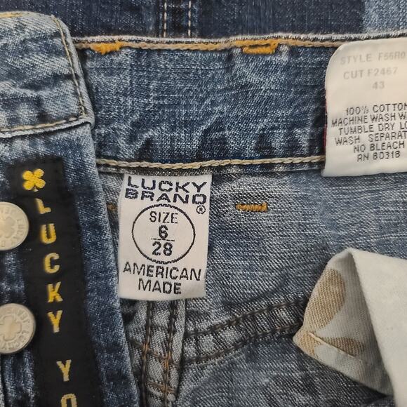 Lucky Brand Vintage Denim maxi women's jean skirt blue Size 6 Y2K 100% cotton - Picture 6 of 9